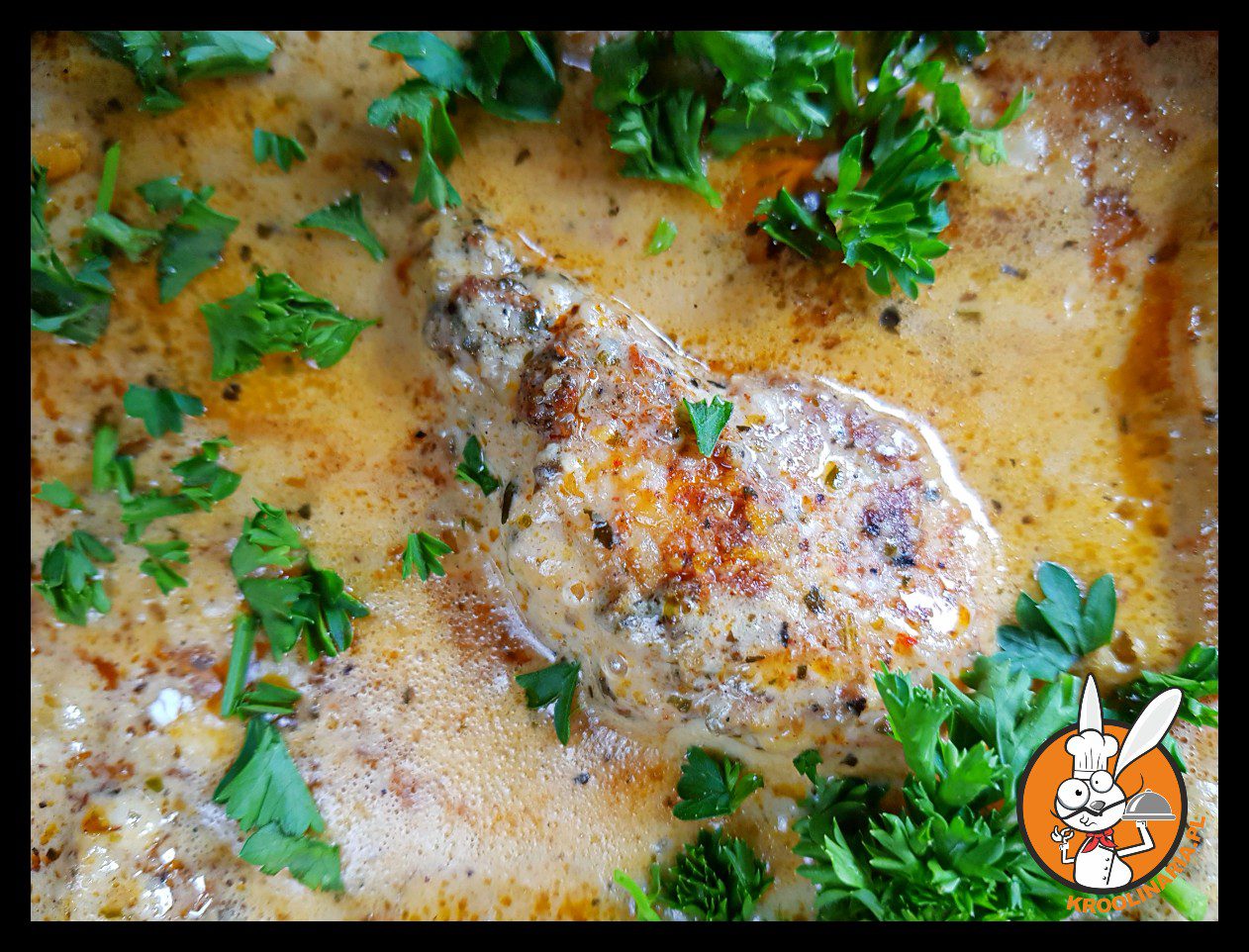 Pałki z kurczaka w sosie czosnkowym