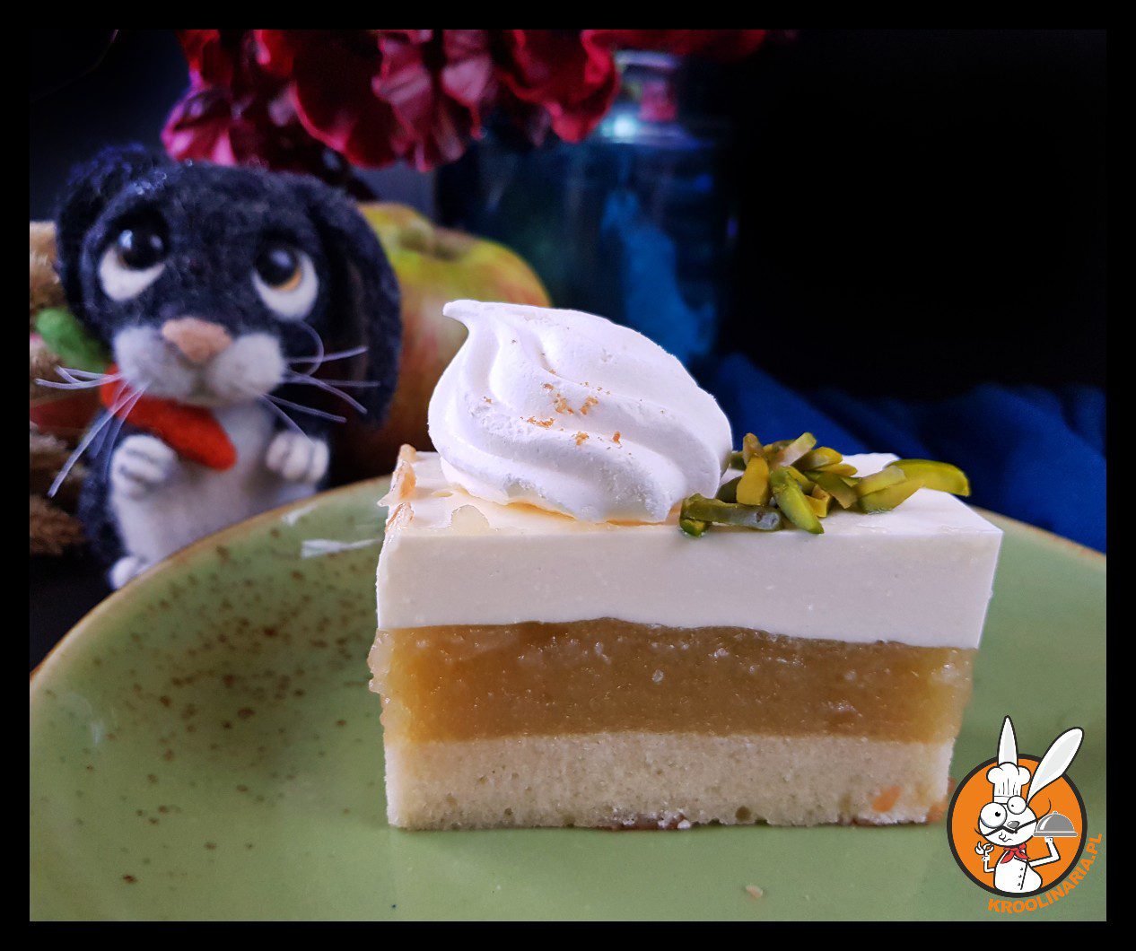 Jabłecznik z panna cottą