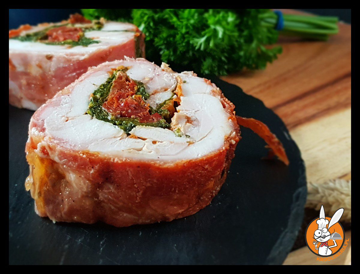 Rolada z kurczaka ze szpinakiem