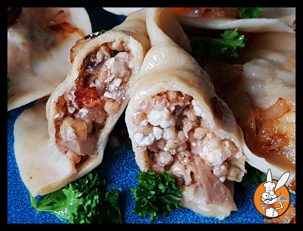 Pierogi z białą kaszą gryczaną i twarogiem