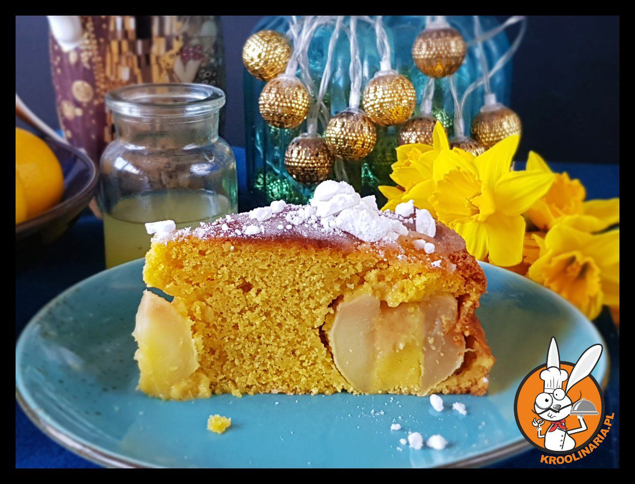 Ciasto cytrynowe z jabłkami