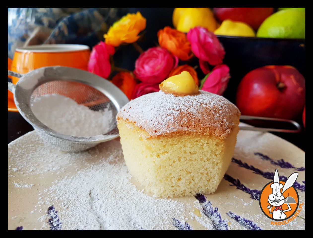 Puchatkowe muffinki z kremem budyniowym