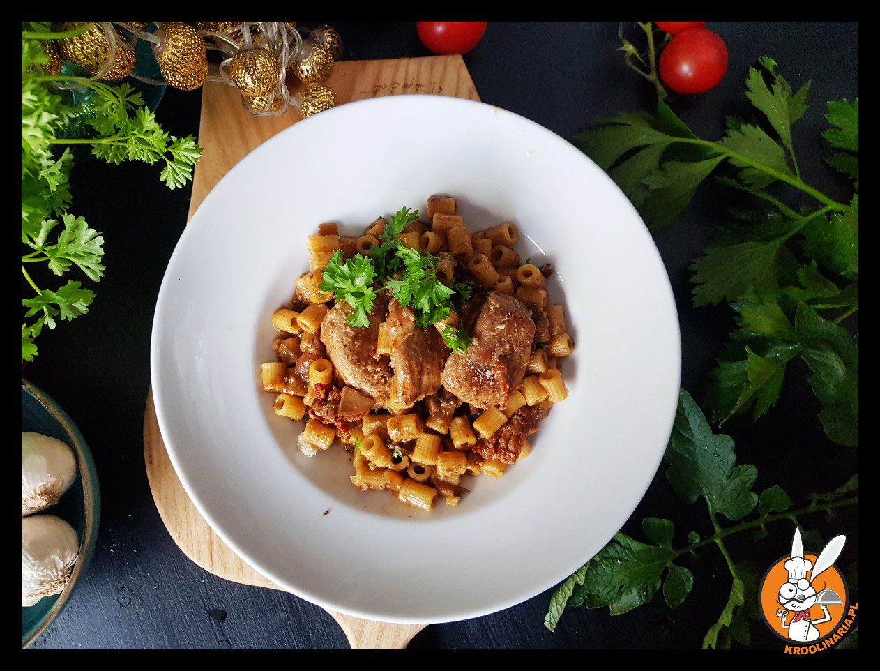 Polędwiczki wieprzowe w sosie grzybowym