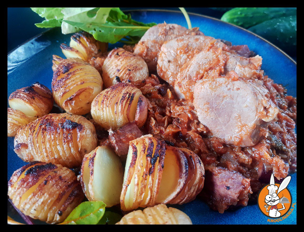 Polędwiczki wieprzowe duszone w kapuście