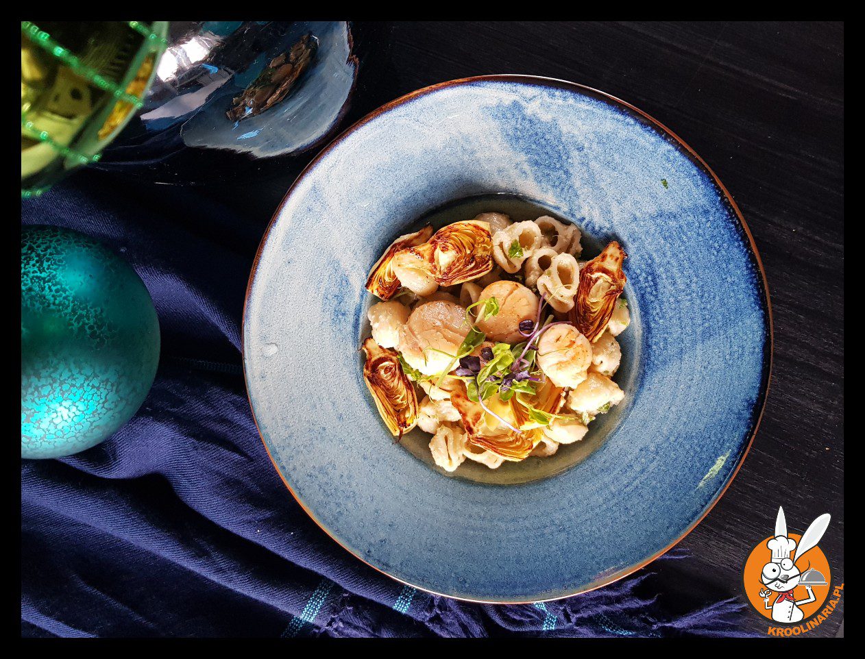 Makaron z pesto karczochowo truflowym