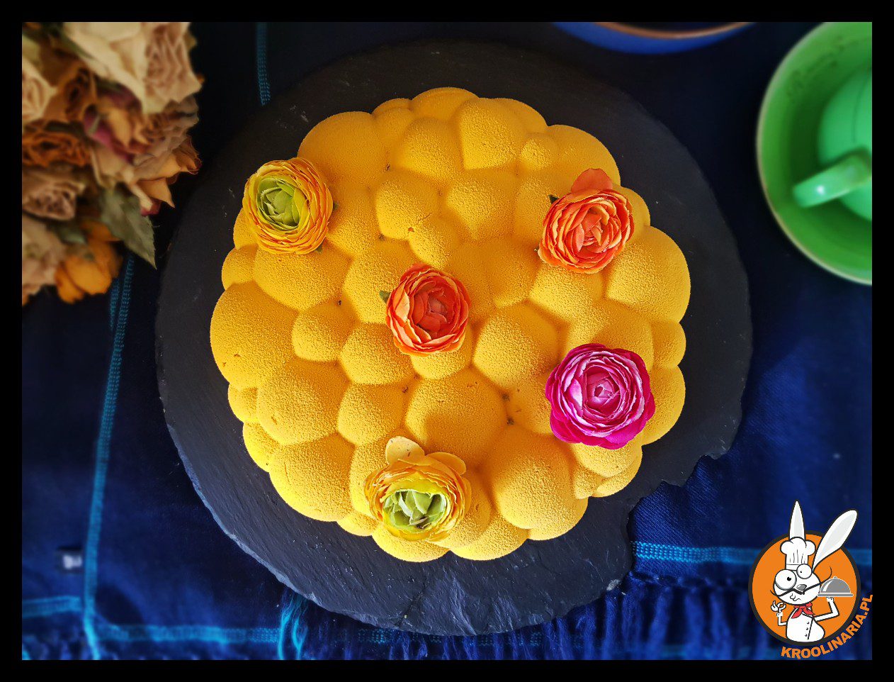 Zapisz szkic Opublikuj 37/100 Ciasto mango z jadalnym zamszem