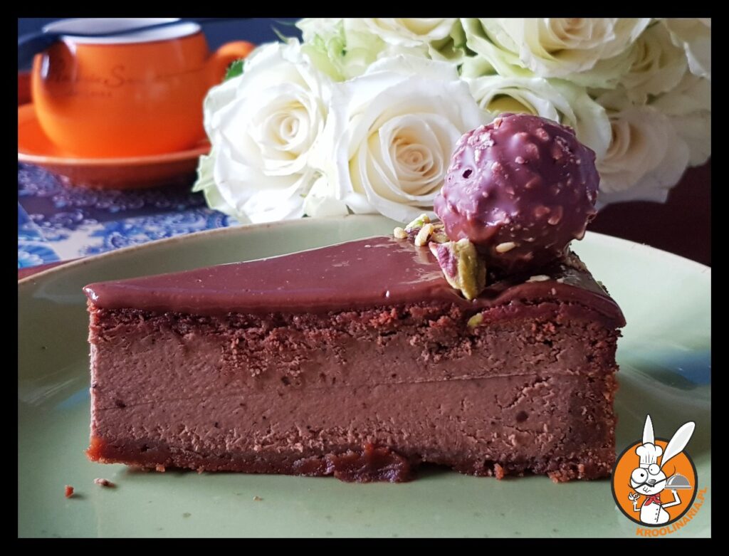 sernik kawowy z polewą 