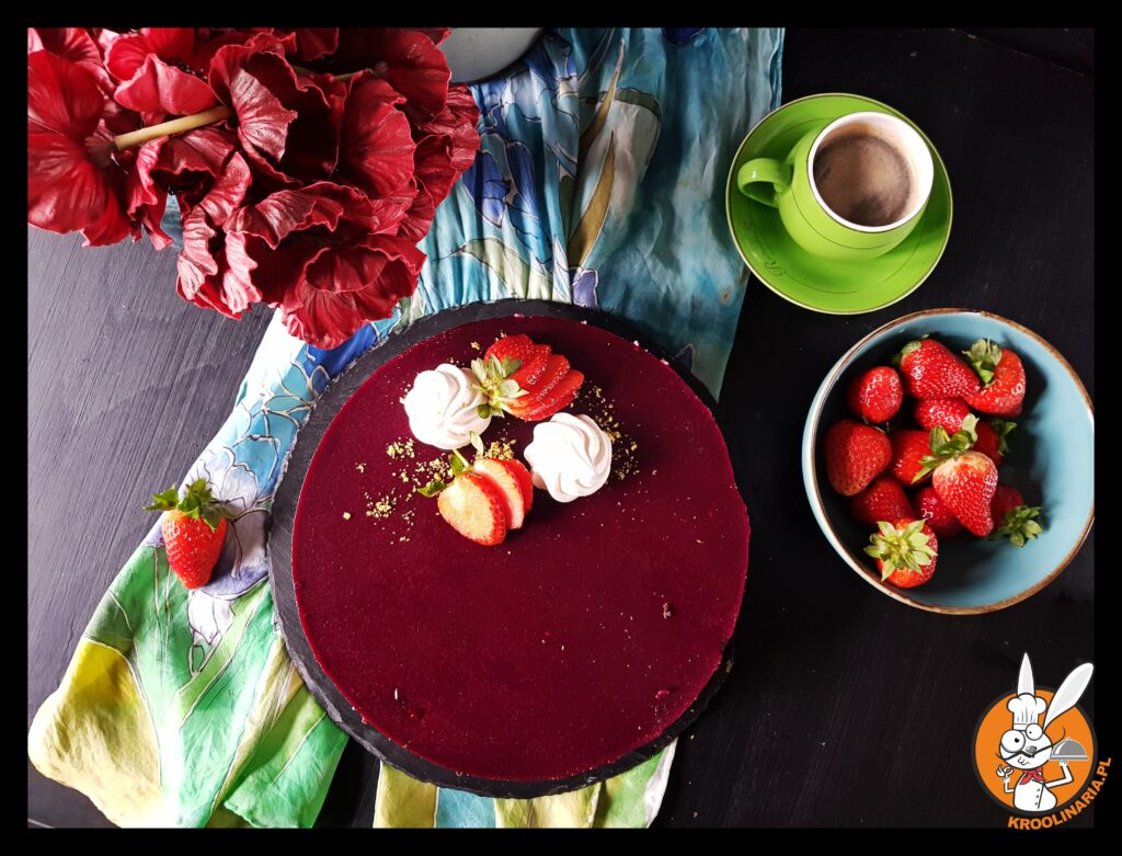 ciasto czekoladowe z musem porzeczkowym 