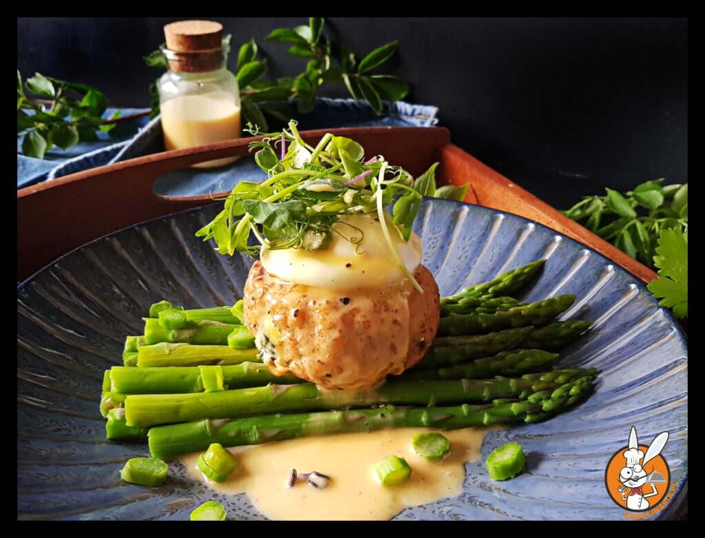 kotlety rybne z sosem holenderskim 