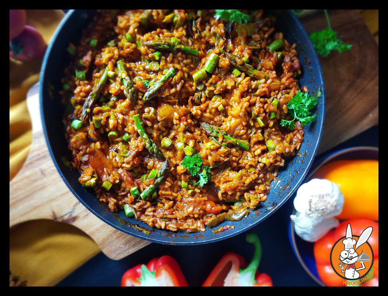 Mocno paprykowe risotto