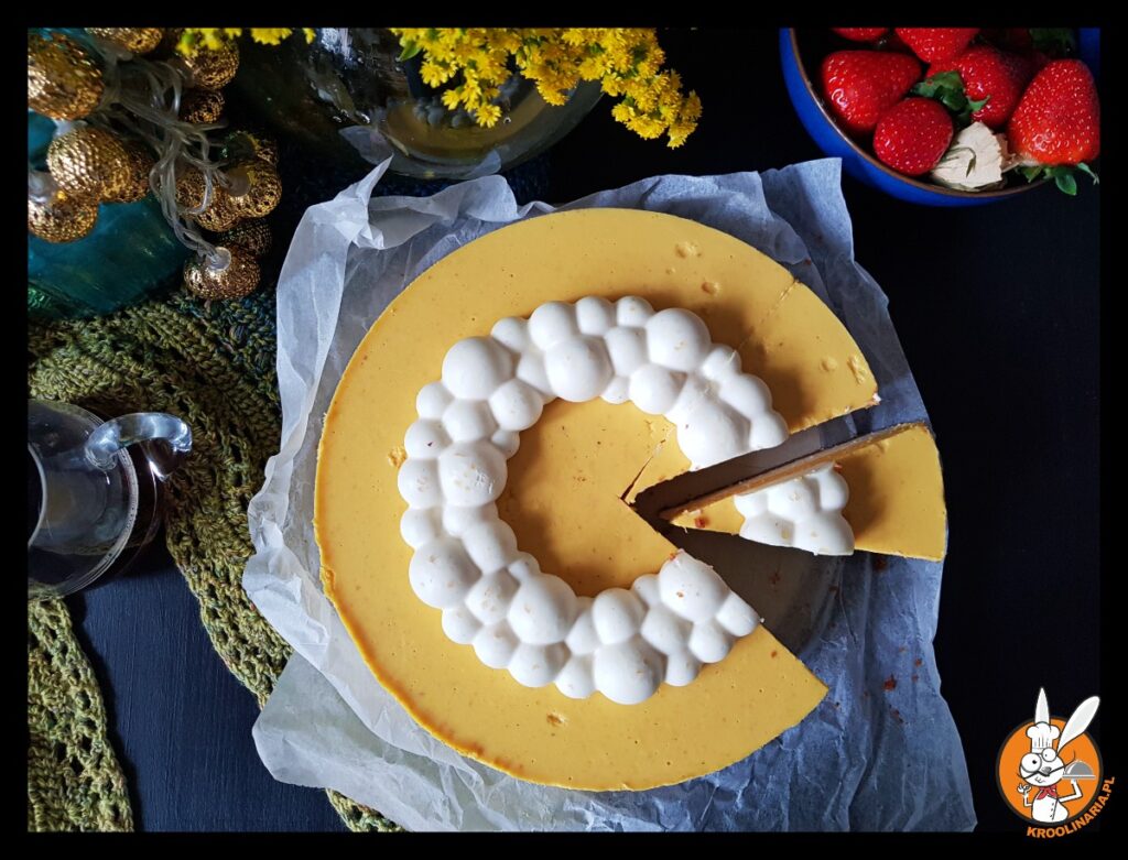 sernik z pomarańczami 