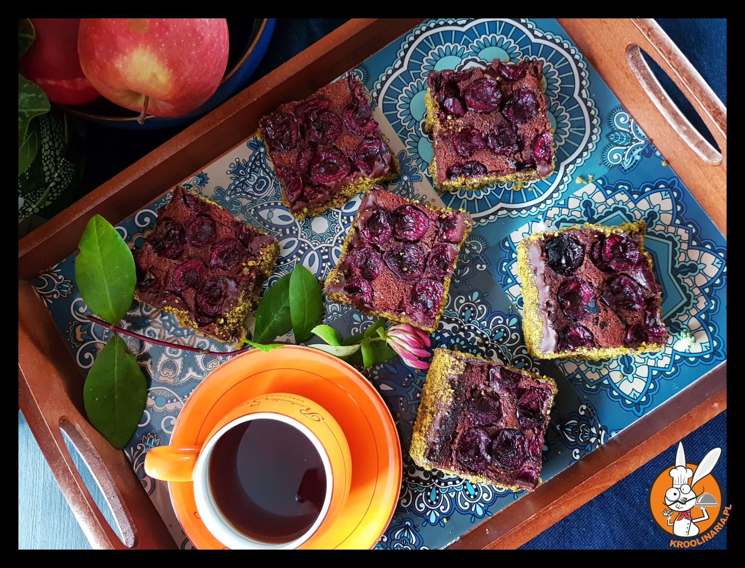 Brownie z czereśniami