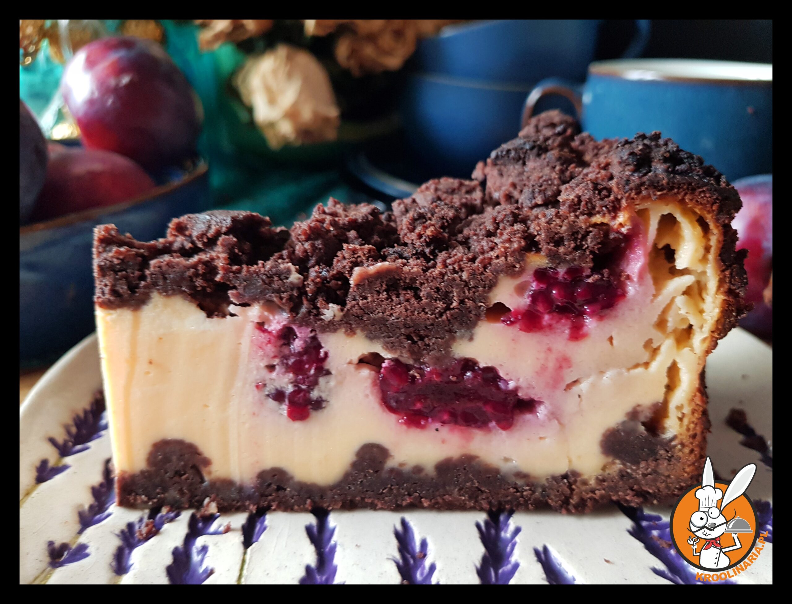 śmietanowiec z jeżynami