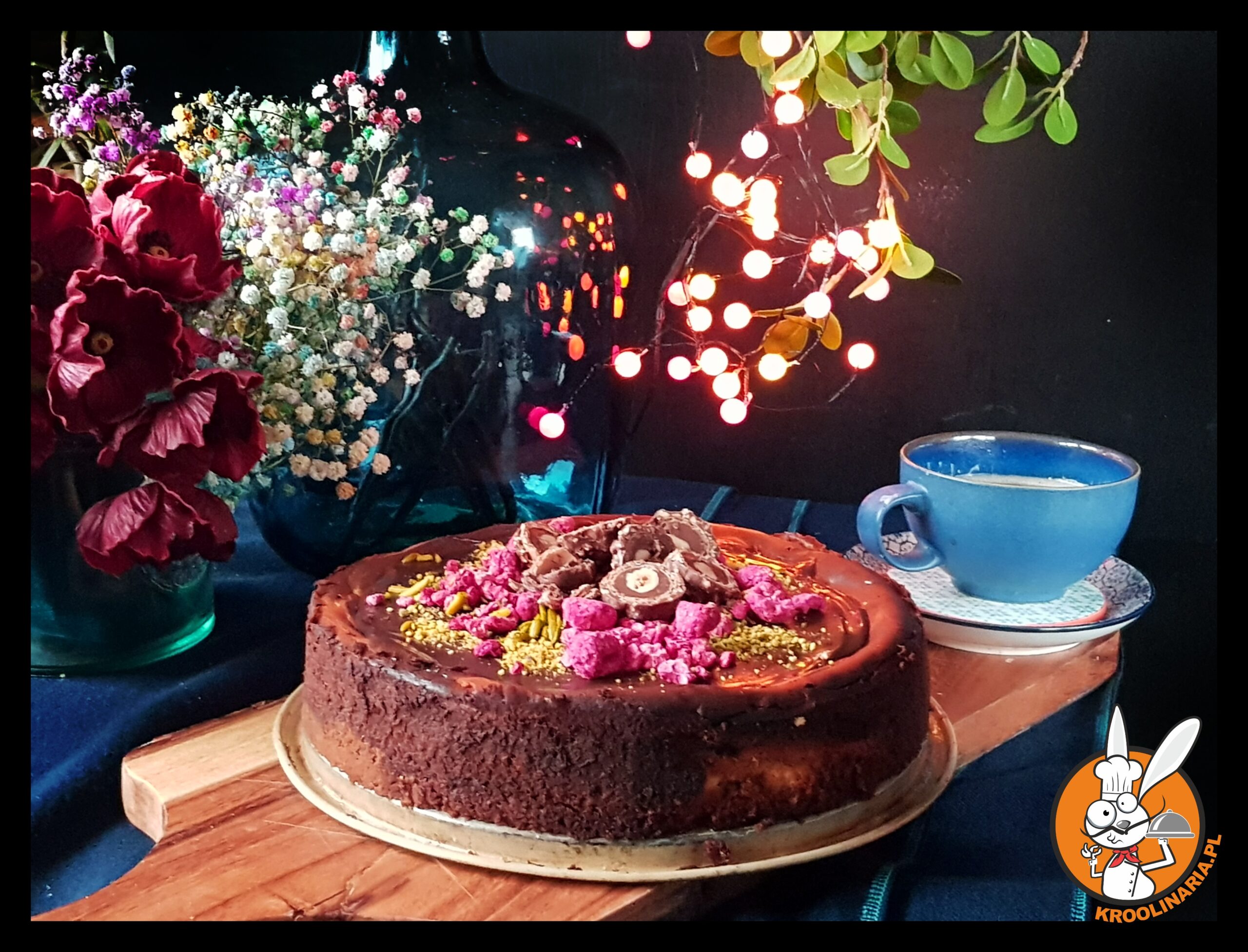 sernik z kakaową wkładką