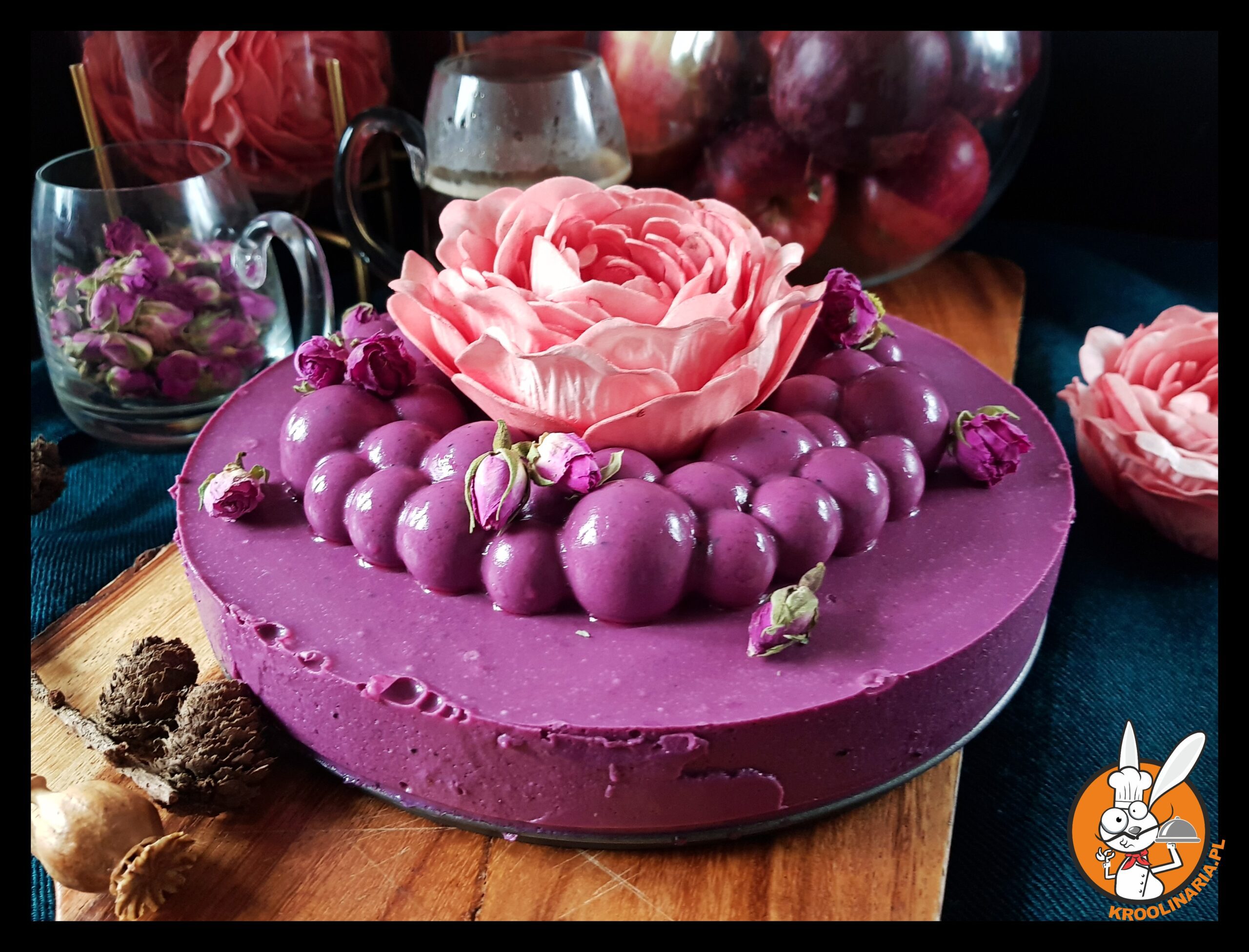 ciasto z kremem porzeczkowym