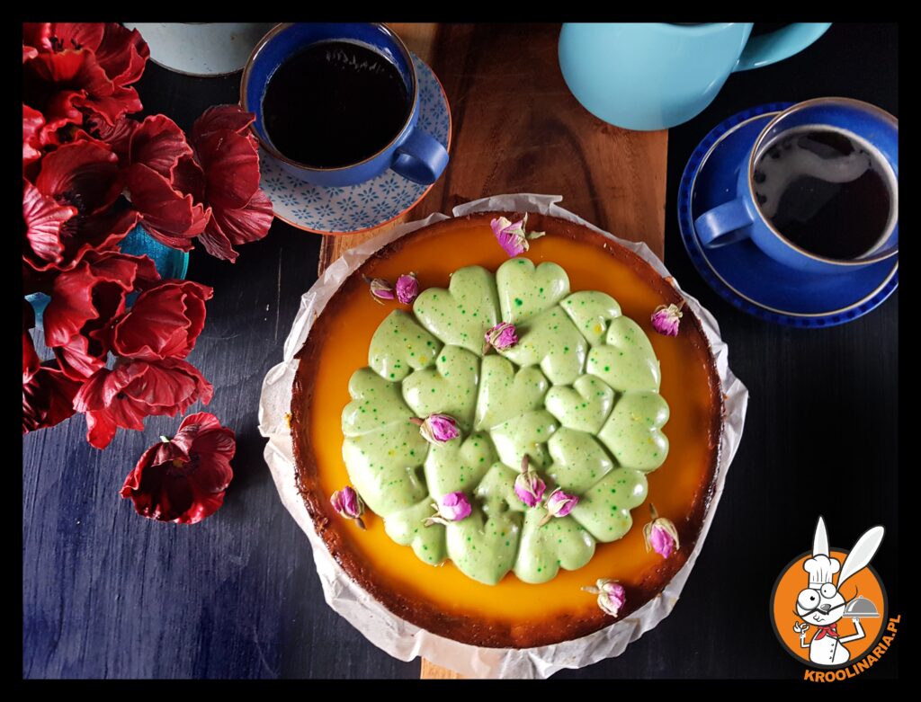 pieczony sernik mango