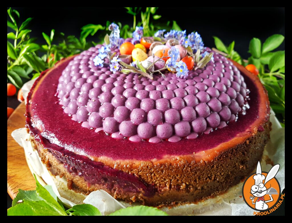 sernik z czarnej porzeczki