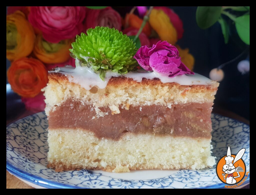 szybkie ciasto z rabarbarem 