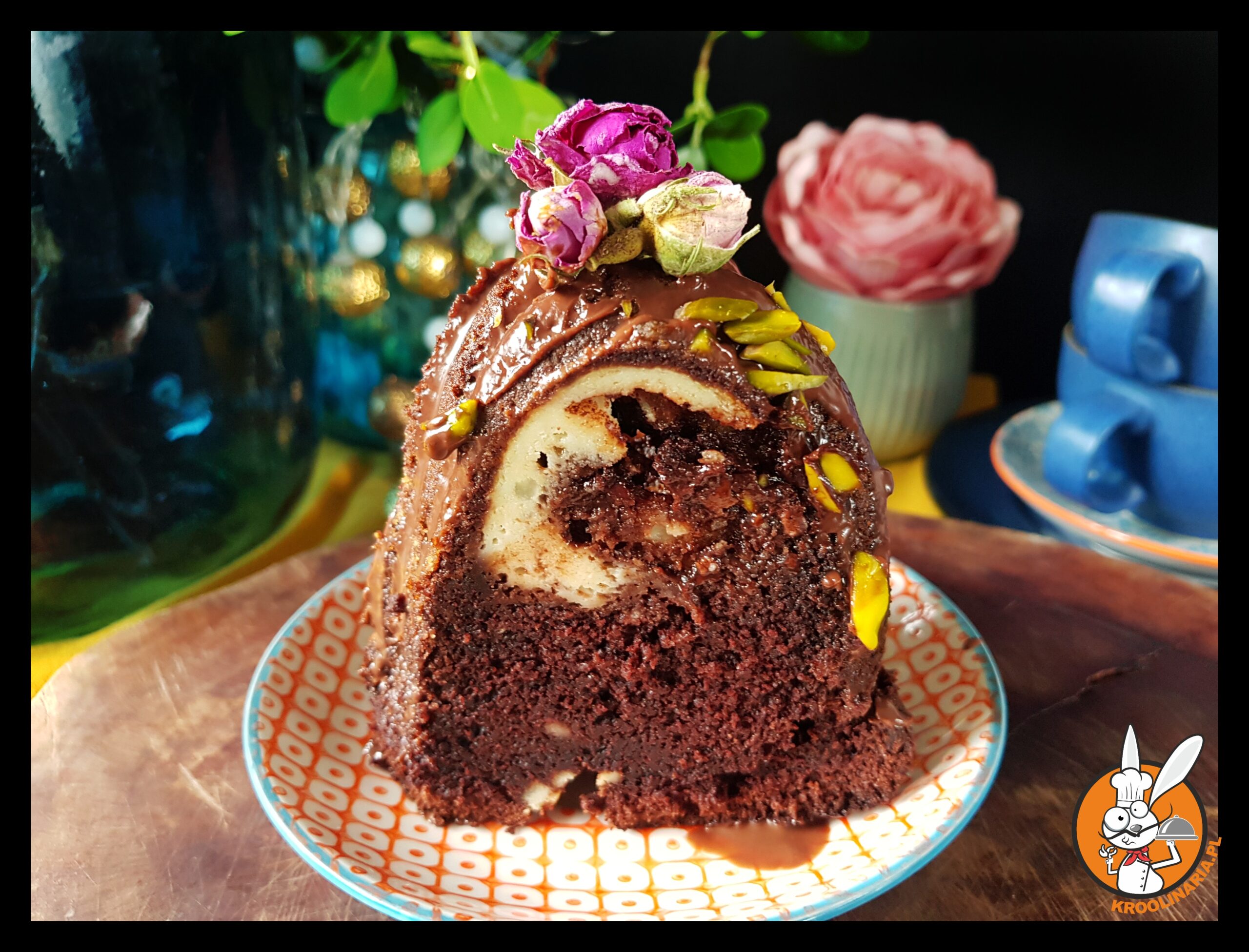 Czekoladowa babka z serem