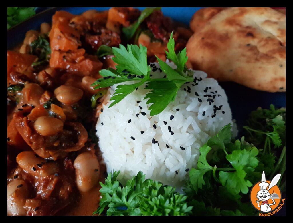 biała fasola w sosie