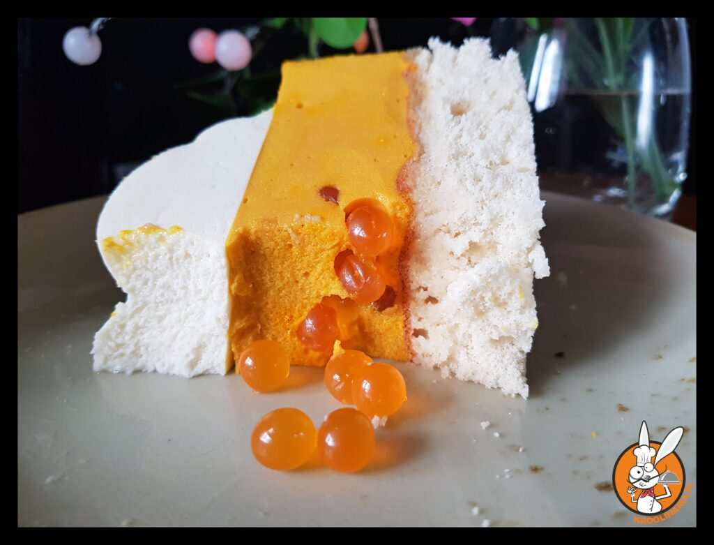 pianka mango z kulkami bubble tea 