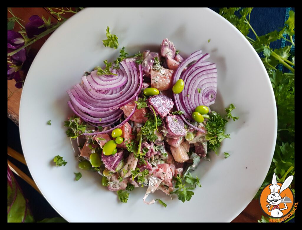 sałatka z pieczonych ziemniaków 