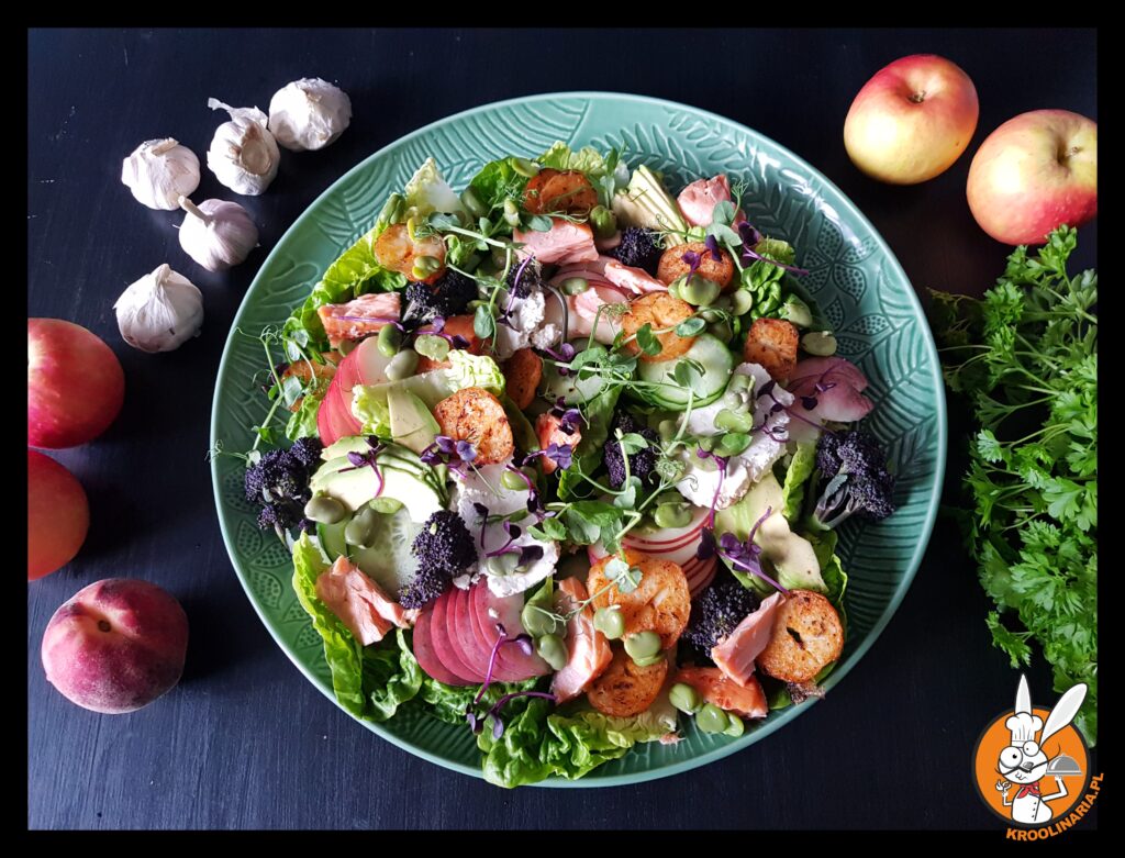 sałatka z pieczonymi ziemniakami