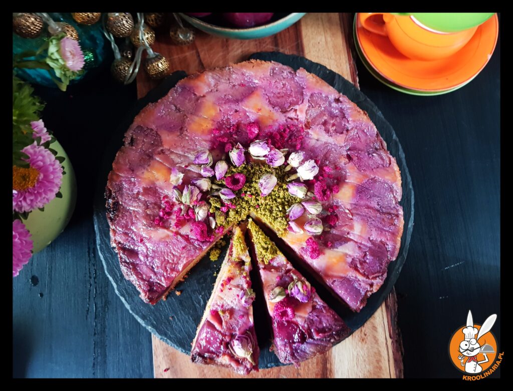 odwrócone ciasti ze  sliwkami 