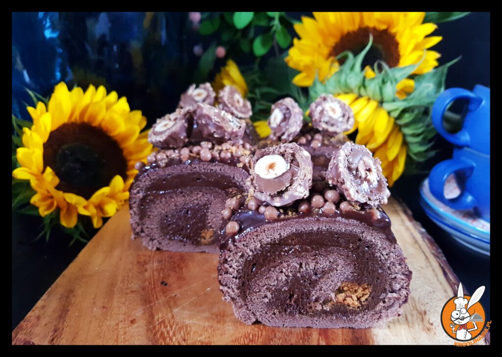 rolada z musem czekoladowym 