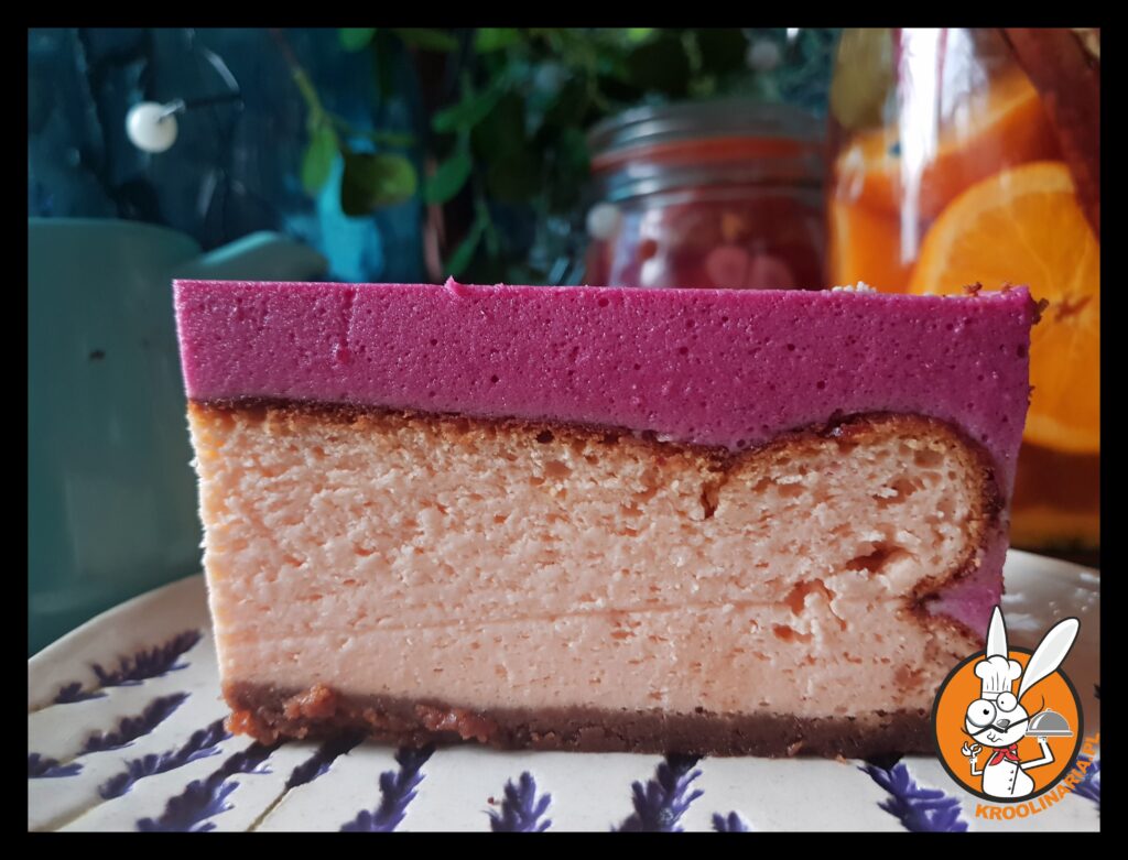 sernik z zurawinowym musem 