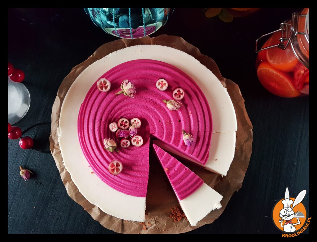 ciasto na ciasteczkowym spodzie 