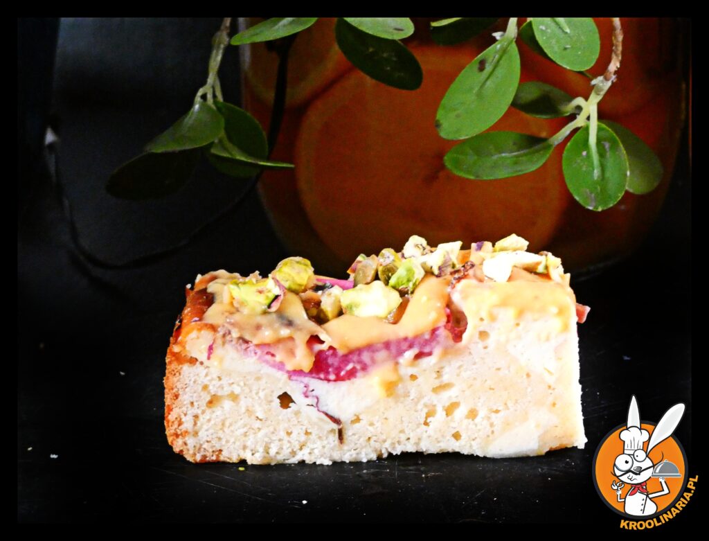 proste ciasto z rabarbarem i orange curd 