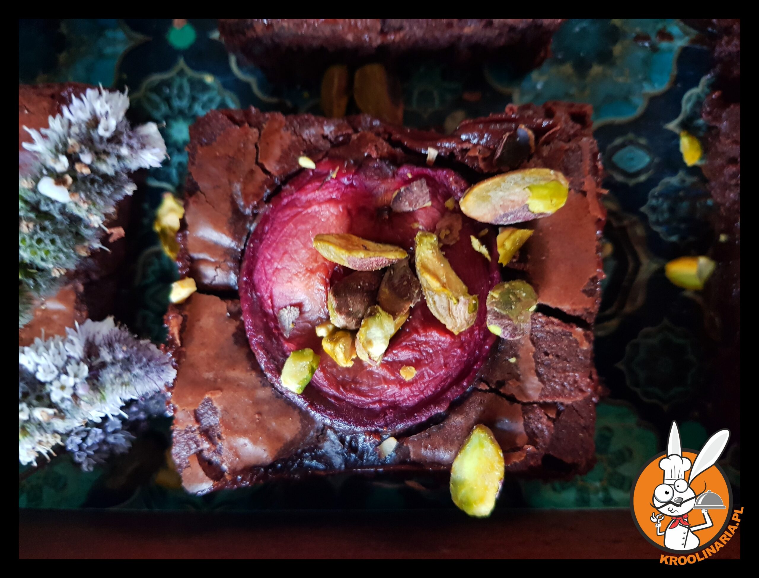 brownie ze śliwkami