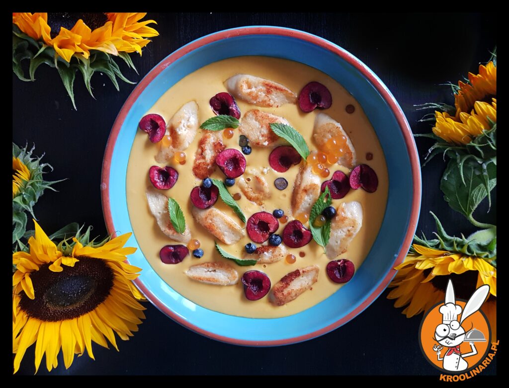 leniwe z chłodnikiem mango